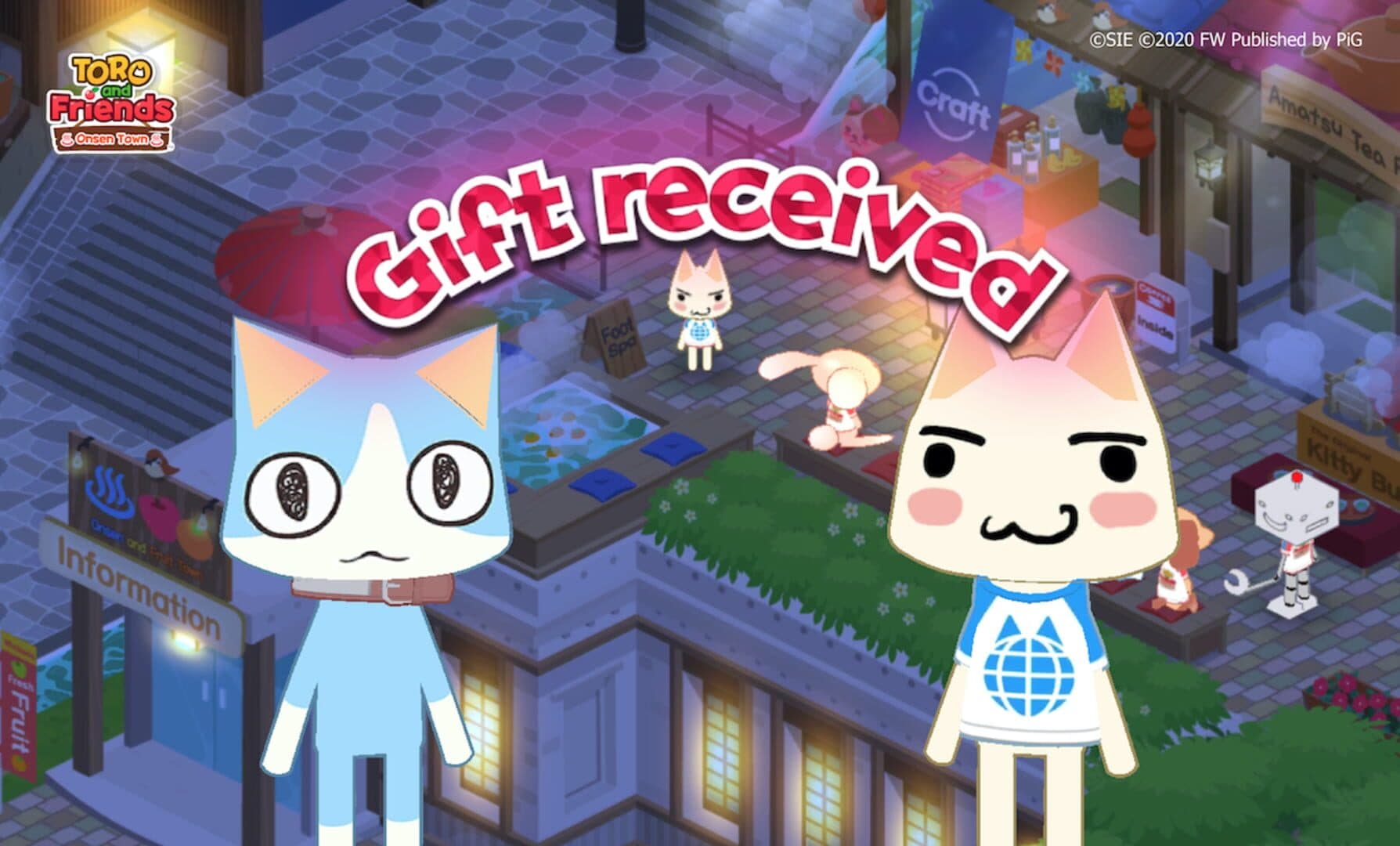 Toro and Friends: Onsen Town artwork