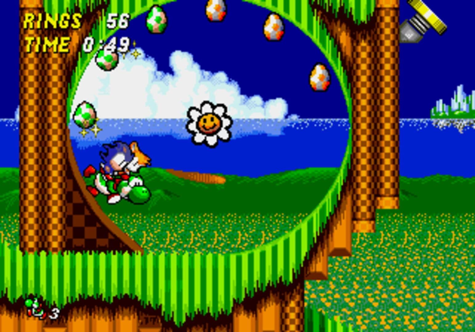 Yoshi in Sonic the Hedgehog 2 artwork