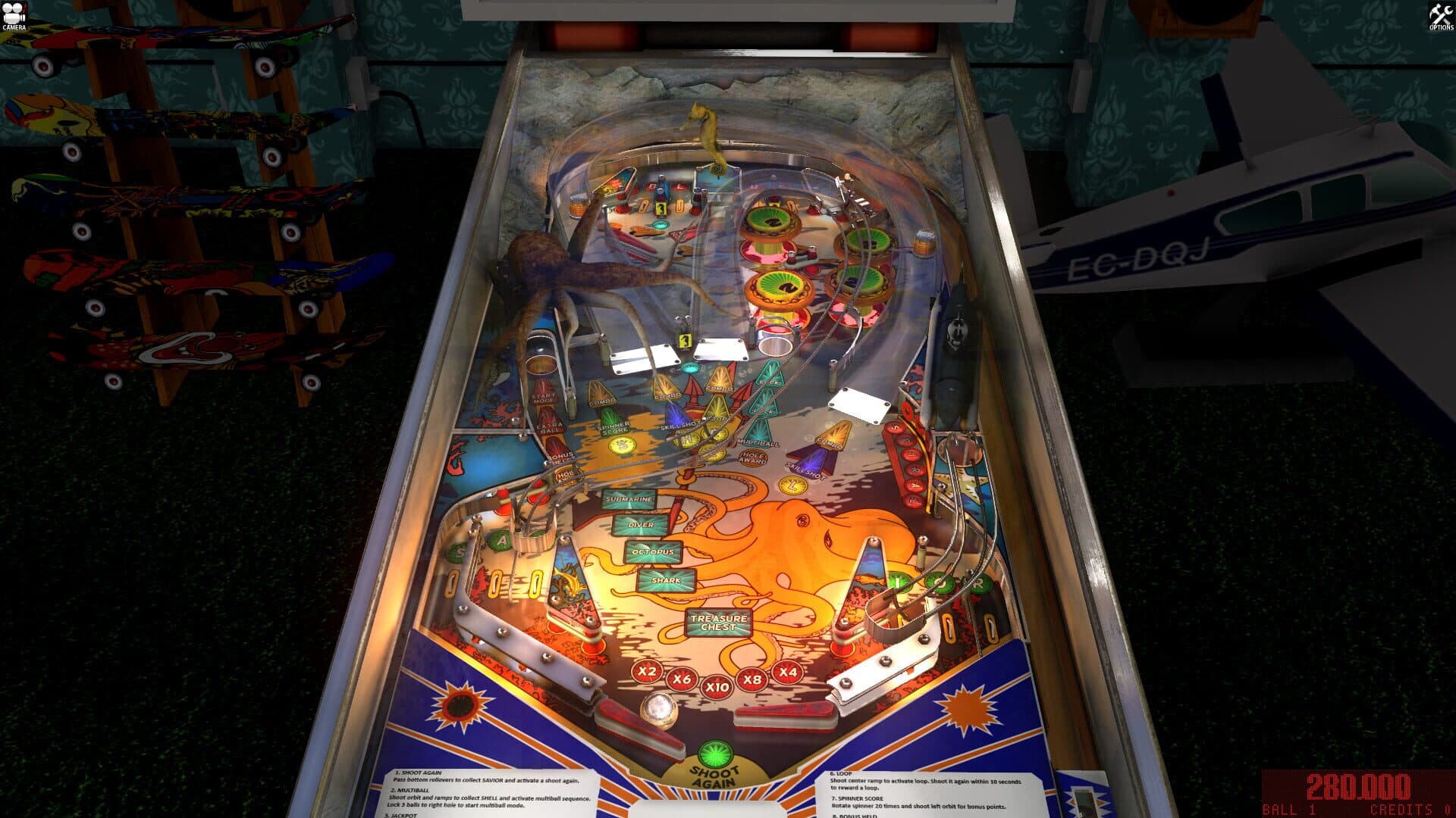 Zaccaria Pinball: Nautilus 2018 Table artwork